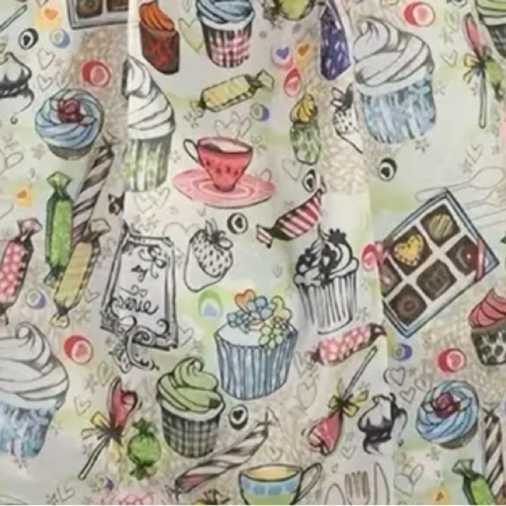 Cupcakes Chocolates Tea Reusable Shopping Tote Bag Sweets Candy.